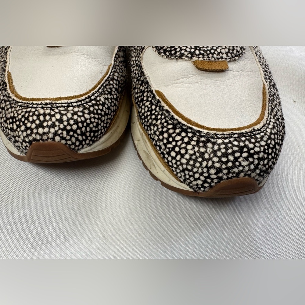 Madewell MWL Kickoff Trainer Sneakers | Spot Dot + Leopard Calf Hair Size 7.5 - Picture 7 of 10